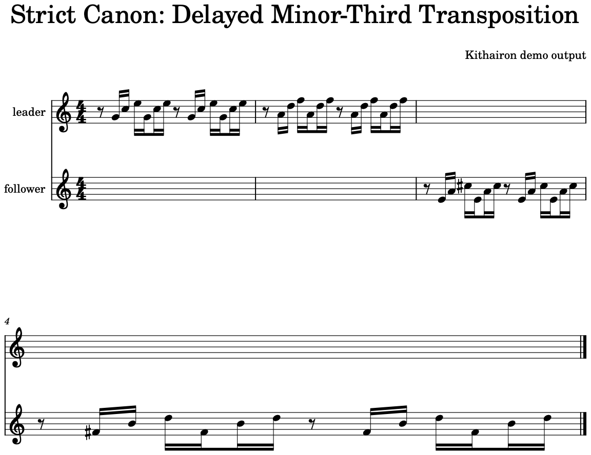 Generated strict canon score: transposition delay 8
